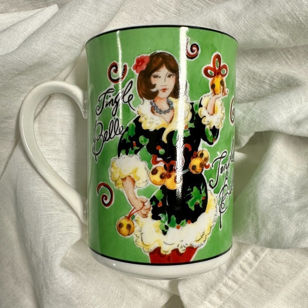 American Atelier Jingle Belles Holiday Mug - Picture 6 of 8